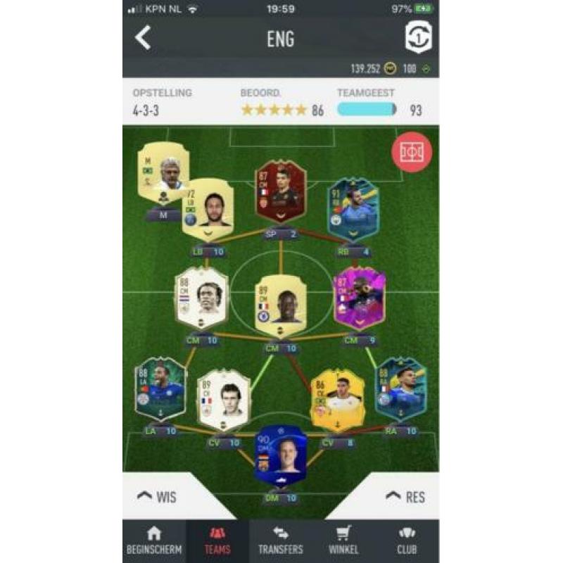 Fifa 20 ultimate fut team