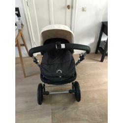 Bugaboo cameleon kinderwagen off white antraciet zgan