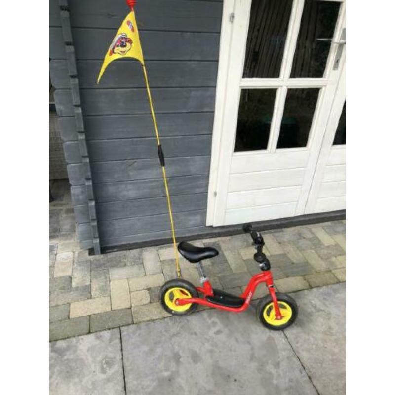 Puky loopfiets rood incl. vlag