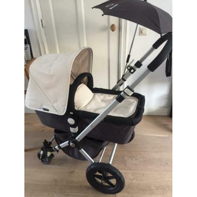 Bugaboo cameleon kinderwagen off white antraciet zgan