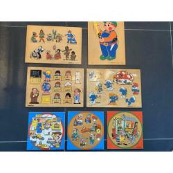 Houten puzzels djeco,simplex toys, Ravensburger,Fisher price