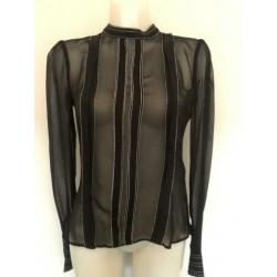 Karen Millen blouse zwart maat 36