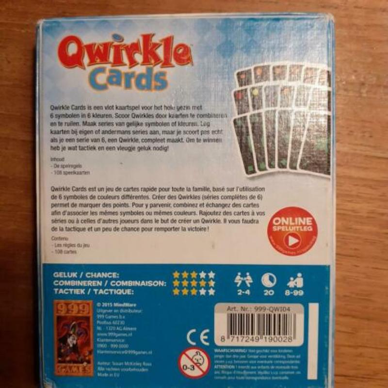 Qwirkle cards van 999games