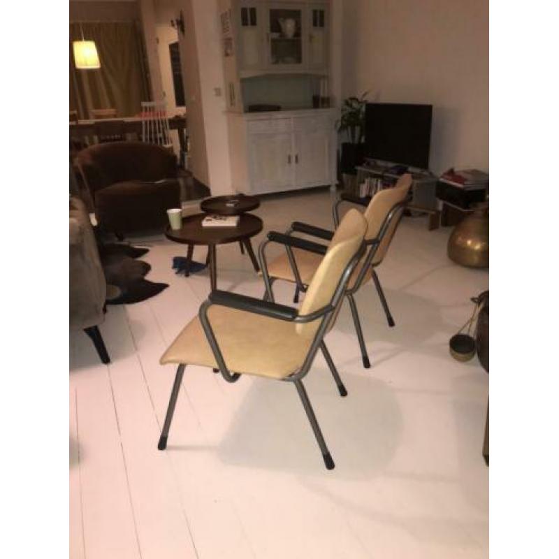 Mooie design fauteuiltjes van Gispen, vintage in goede staat