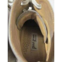 paul green sneakers hoge gympen leer beige 38,5 5,5