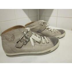 paul green sneakers hoge gympen leer beige 38,5 5,5