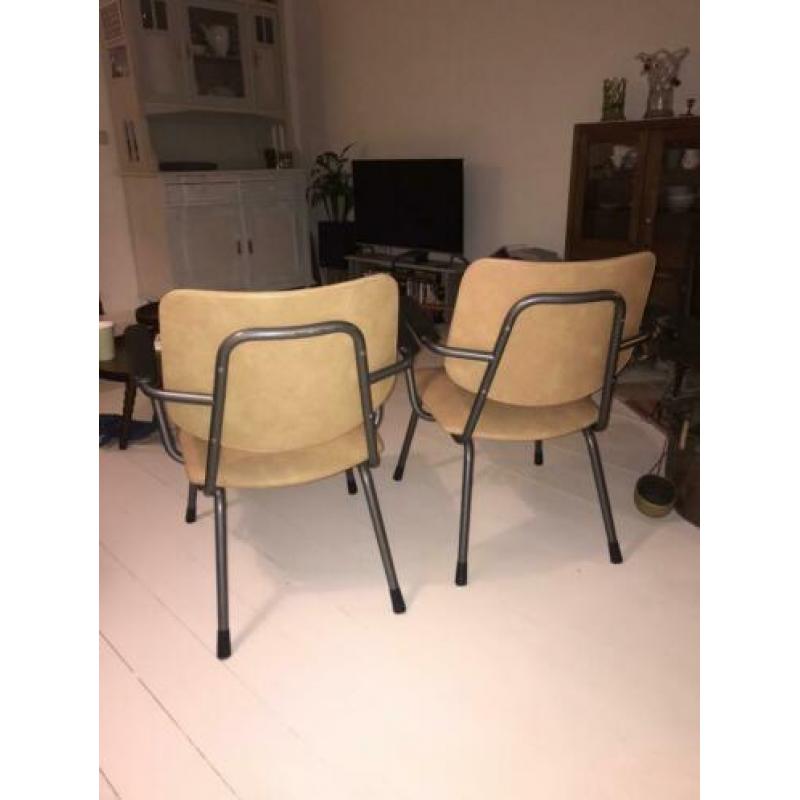 Mooie design fauteuiltjes van Gispen, vintage in goede staat