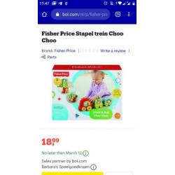 Fisher price stapel trein