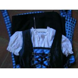 dirndl jurkje, schort, blouse maat 98 nr MM 88 ger akira