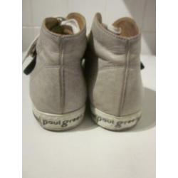 paul green sneakers hoge gympen leer beige 38,5 5,5