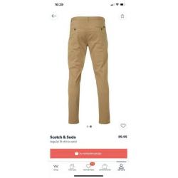 Scotch & Soda regular fit chino zand (NIEUW!) 34/34