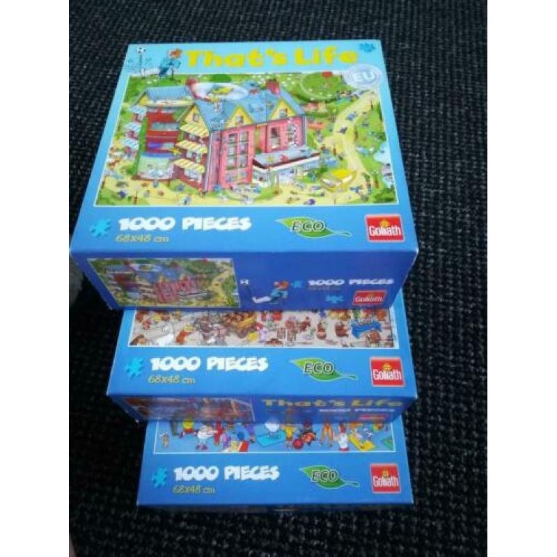 Te koop, 3 puzzels That's Life, 1000 stukjes