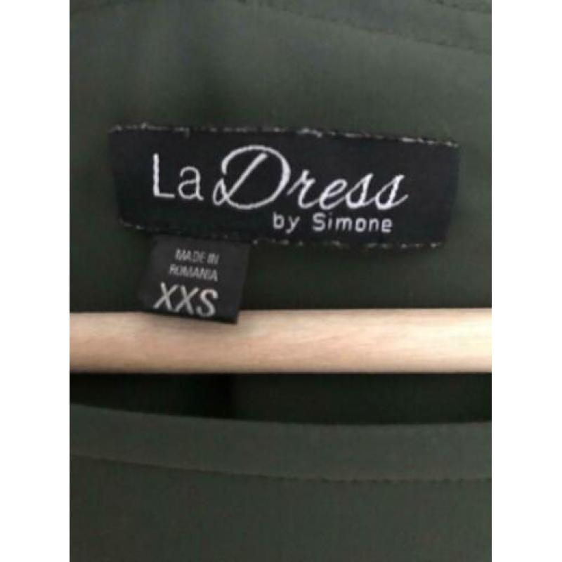 La dress maat XXS thijm groen