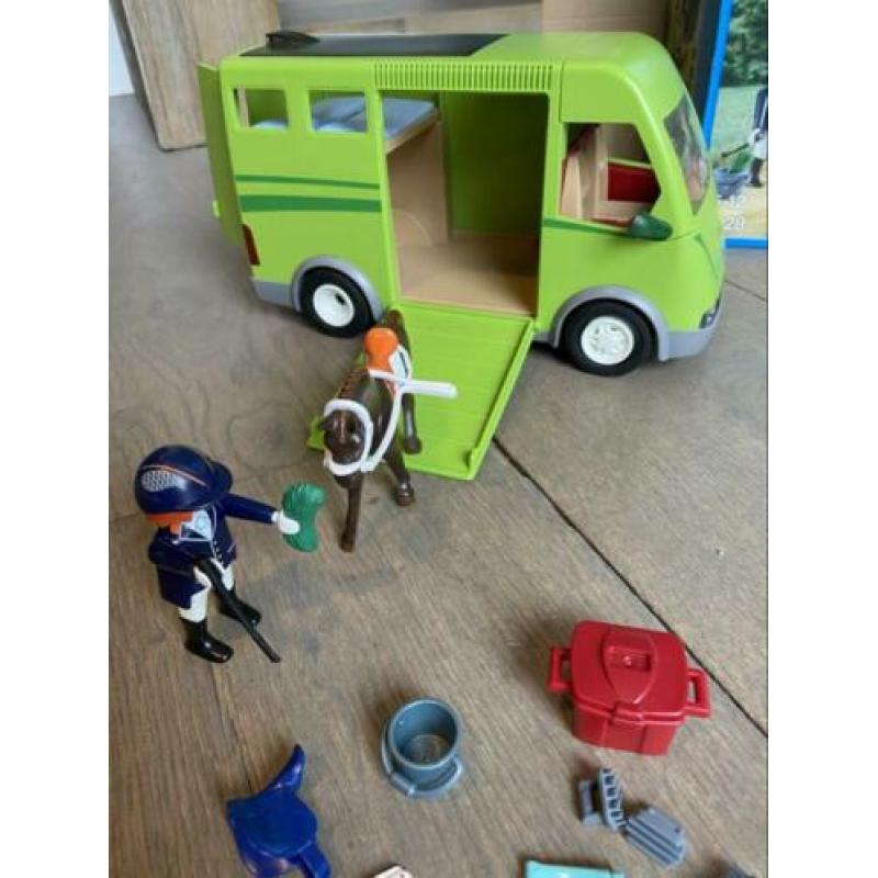 Paardenvrachtwagen 6928 playmobil met doos