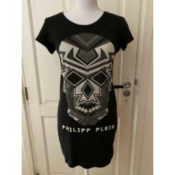 Zgan t-shirt jurkje van Philipp Plein. Maat M. Origineel!