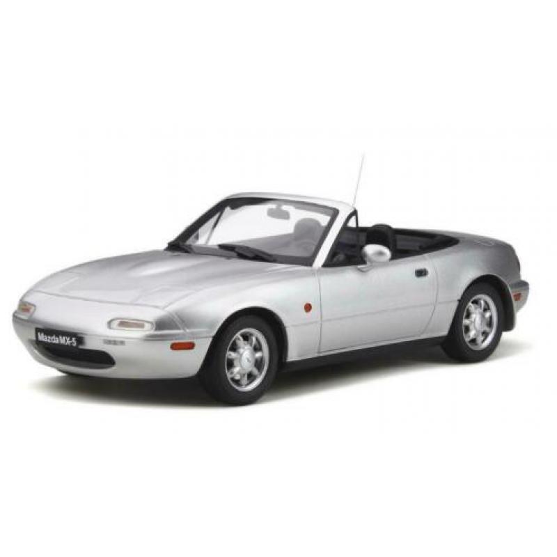 #1 Otto Mobile 1/18 Mazda MX5 1990 zilvergrijs