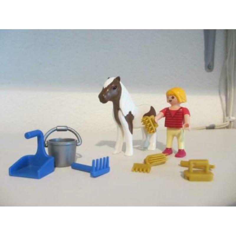 Playmobil kleine setjes met pony of veulen