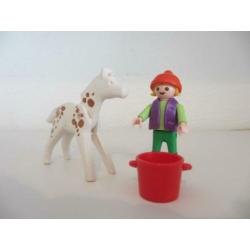 Playmobil kleine setjes met pony of veulen