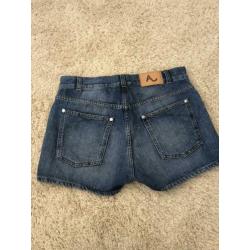 Alexa Chung denim jeans shorts 27 XS korte broek zgan