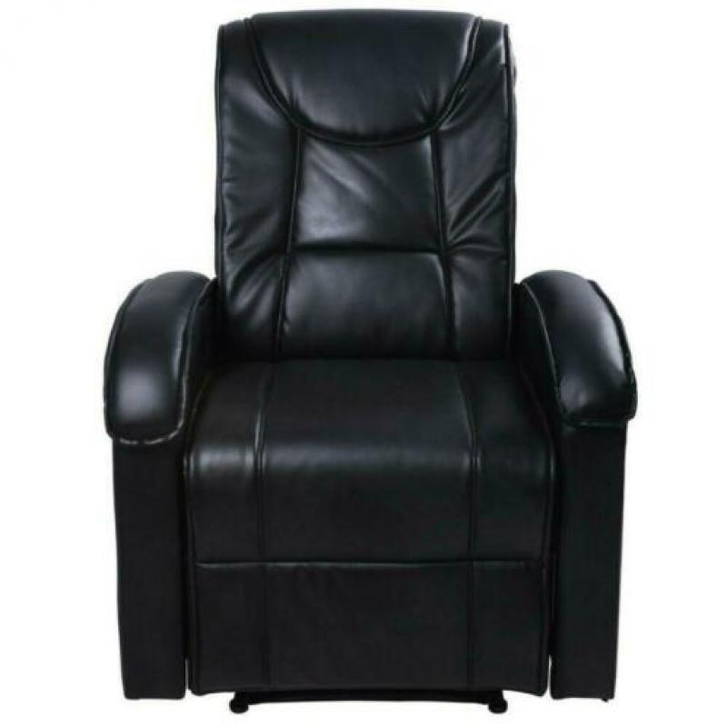 Comfort TV-Stoel Relaxfauteuil Luie Stoel Comfortzetel Zwart