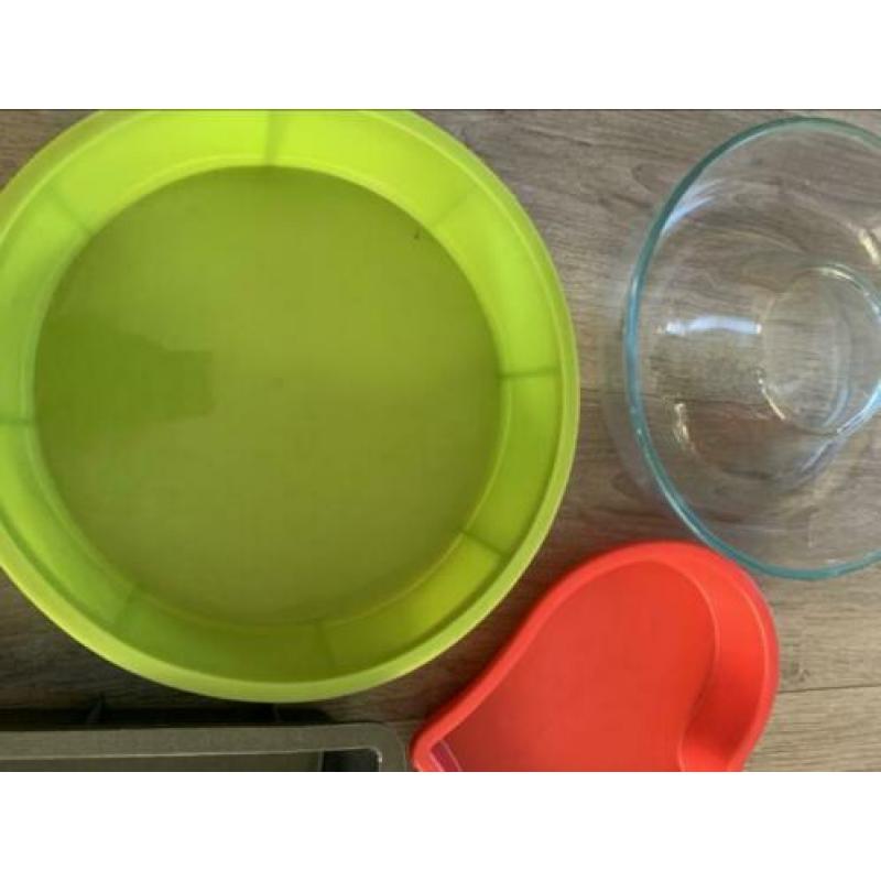 Plastic bak vormen en keramiek glazen vorm