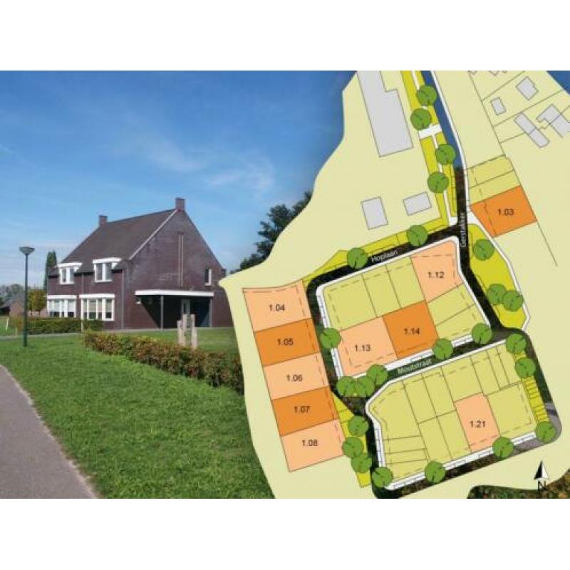 Bouwgrond: Hoplaan - Bouwkavel 1.21 ong, Diessen