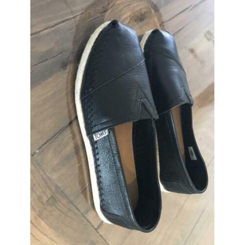 Toms zwart leer maat 38