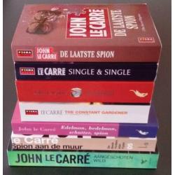 7 boeken van John le Carré - o.a. Single & Single