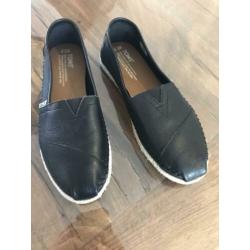 Toms zwart leer maat 38