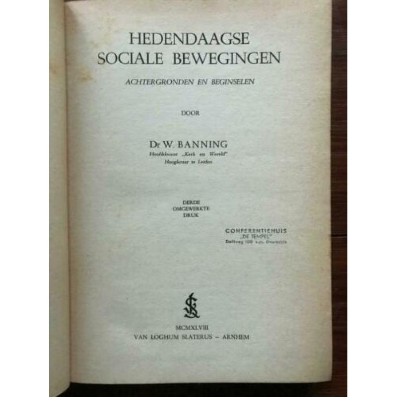 W. Banning Hedendaagse sociale bewegingen 1948