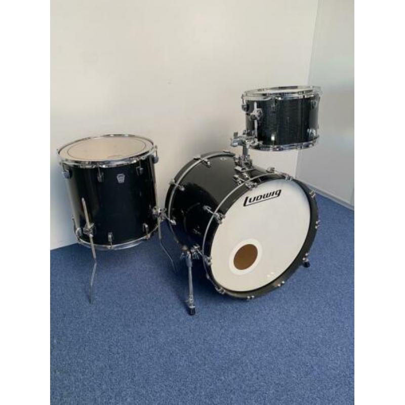 Ludwig Classic Birch drumset 22"-13"-16", black sparkle