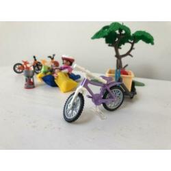 * playmobbil 6890 mountainbiketocht met bolderwagen*