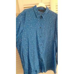 Espresso kobalt blauw blouse maat 44/46