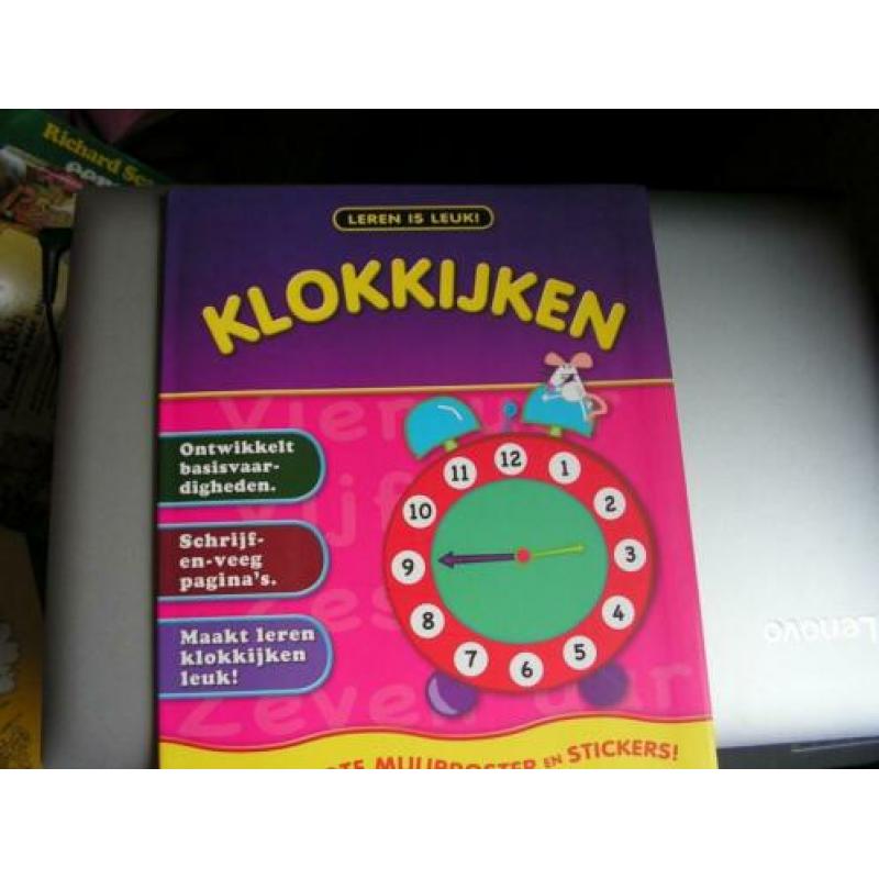 Klokkijken boekje met stickers