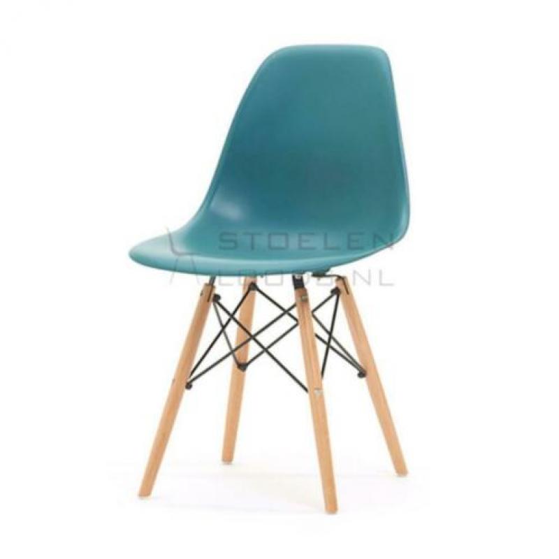 Eames stoel DSW *NIEUW* eetkamerstoel | kuipstoel *OCEAN*