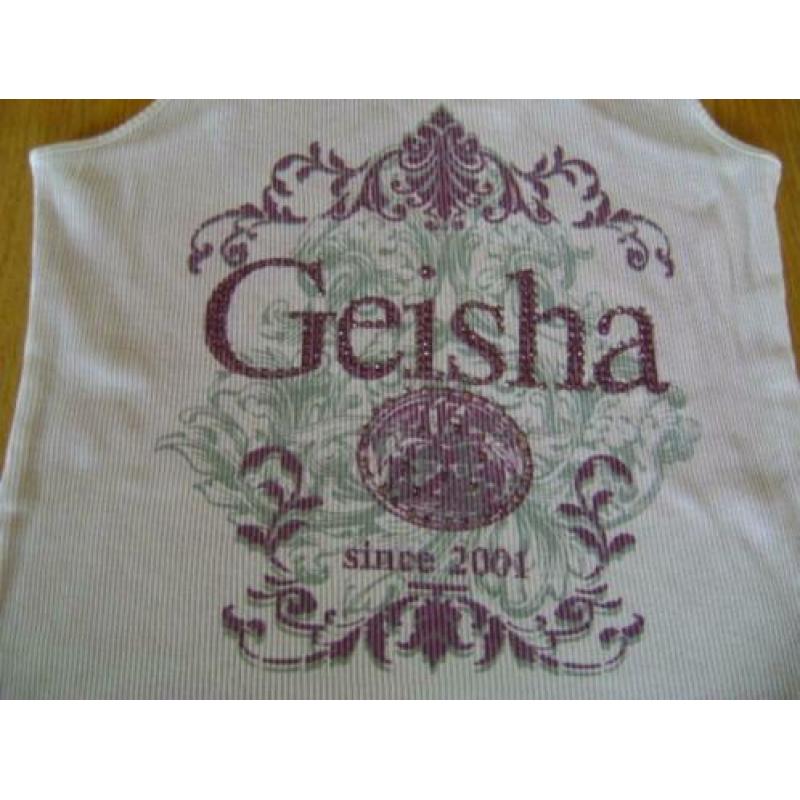 Oudroze Geisha topje, maat 152