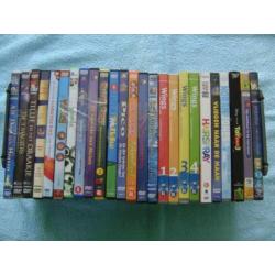 100x Kinder / Jeugd DVD's - Pinokkio Bugs Bunny Wolleke enz