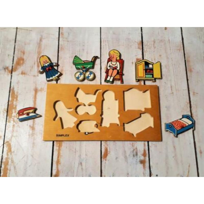 Puzzel Simplex hout Vintage Retro