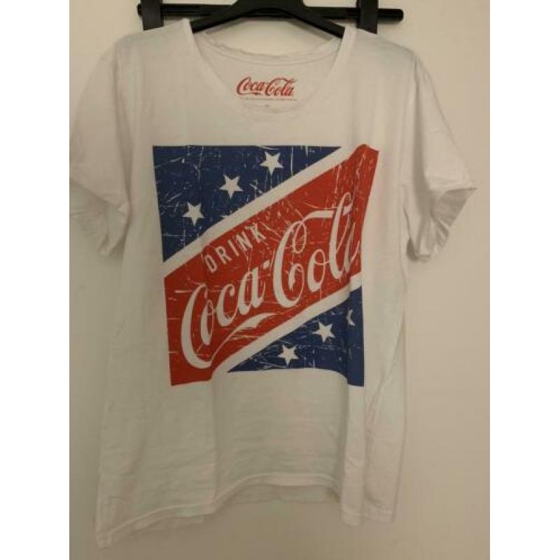 Wit shirt met Coca-Cola print