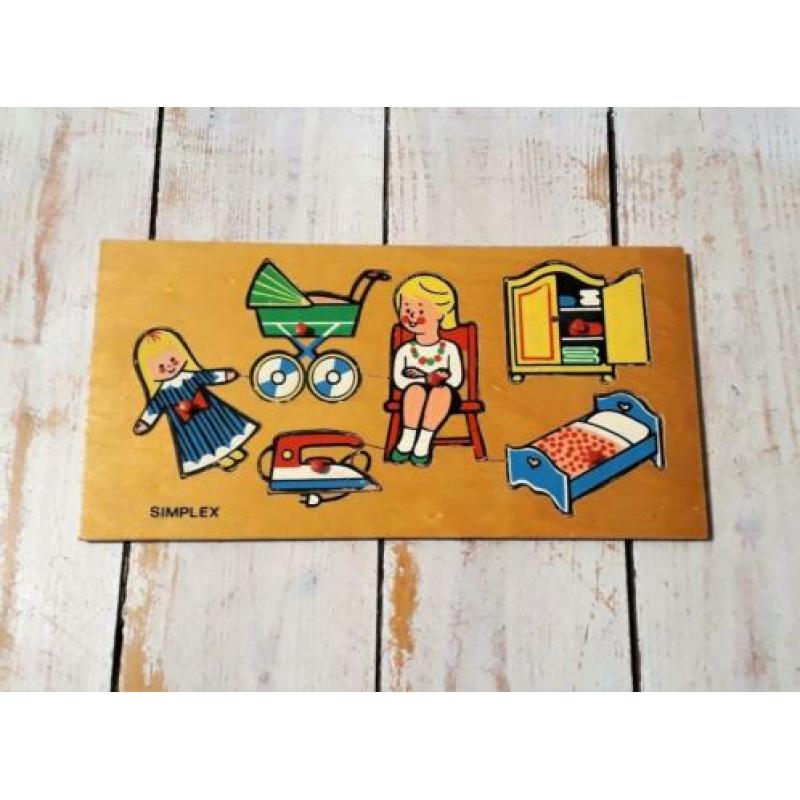 Puzzel Simplex hout Vintage Retro