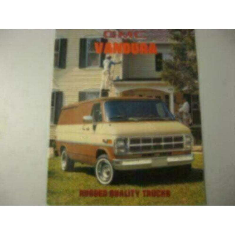 1981 GMC Vandura Vans Brochure USA