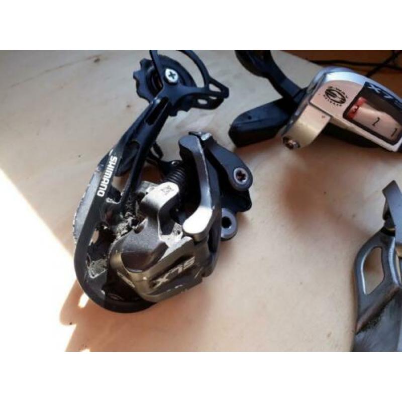 Shimano 3x9 groepset, LX SLX Deore, sram fox trek giant