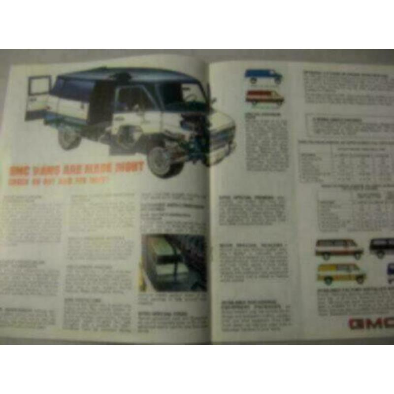 1981 GMC Vandura Vans Brochure USA