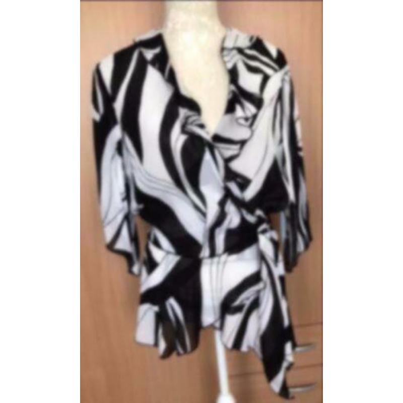 Joseph Ribkoff rok met bijp. Blouse maat 44 (DM)