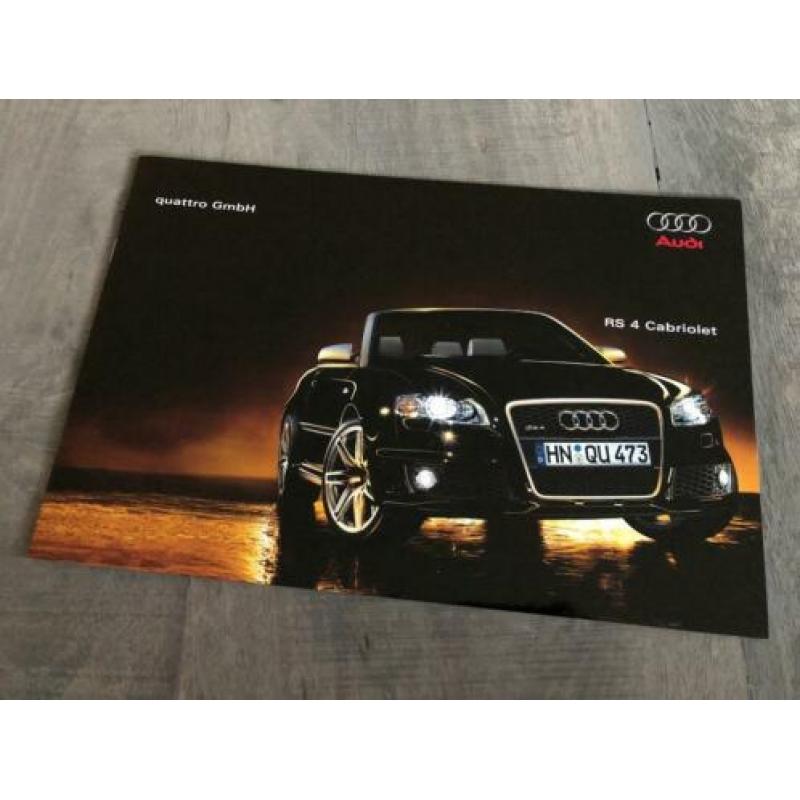 AUDI RS4 Cabriolet (A4 B7 RS V8 4.2 Cabrio) brochure (2006)