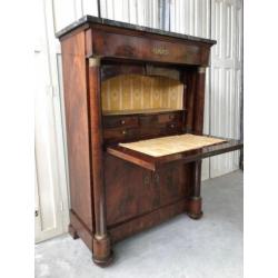 Buro, klepsecretaire, bureau, secretaire, kast, kantoor.