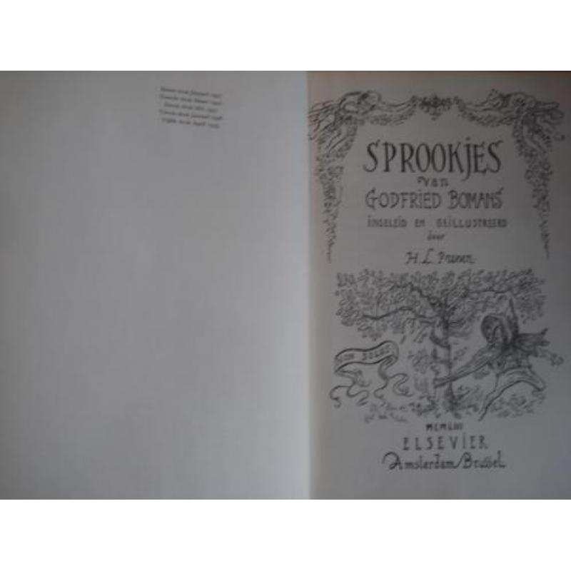 5e druk 1953 sprookjes godfried bomans illustr H L Prenen