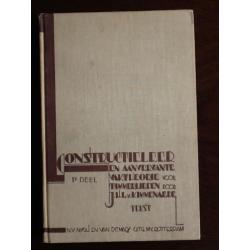 Oude leerboeken uit 1930 over constructie leer zie tekst