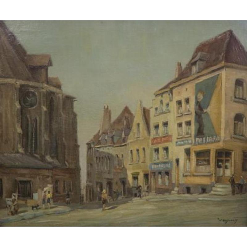 Walter Bossaerts, in de Rue du Saint Esprit te Brussel