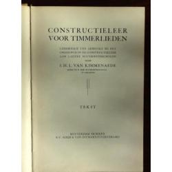 Oude leerboeken uit 1930 over constructie leer zie tekst